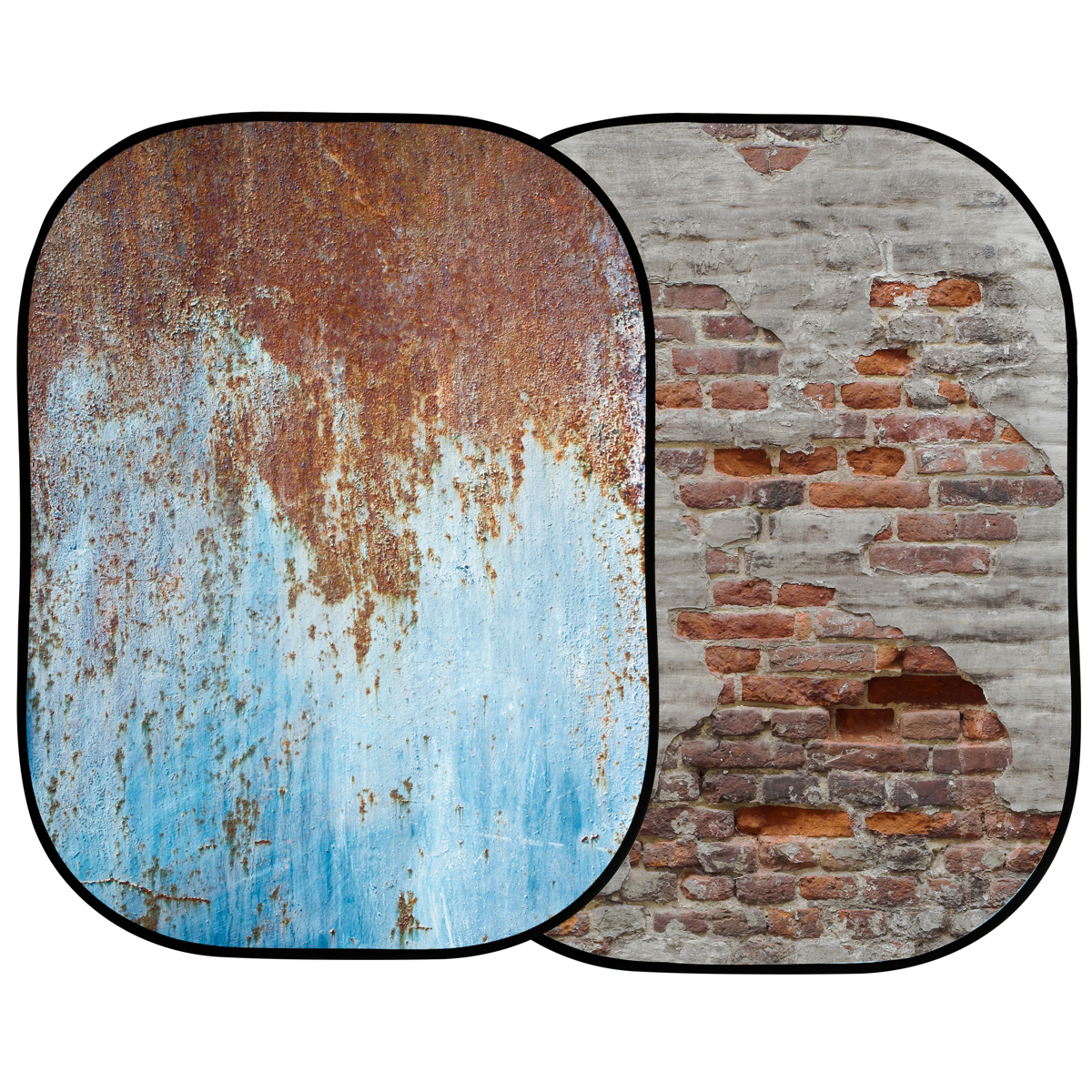 

Manfrotto 5x7' Urban Collapsible Background, Rusty Metal/Plaster Wall