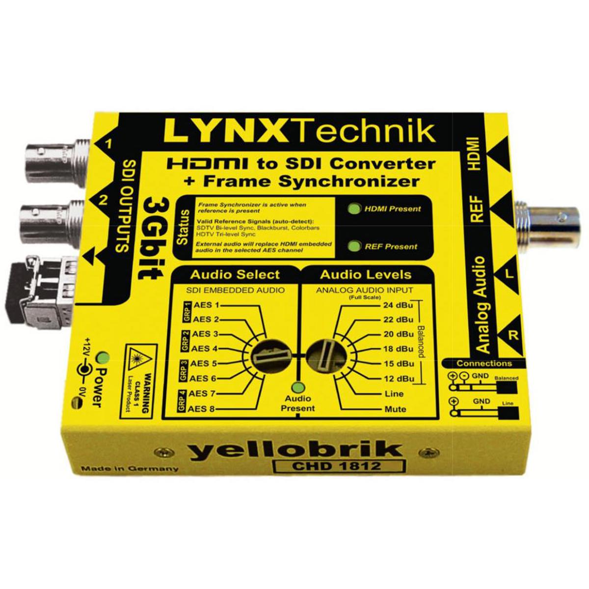 

Lynx Technik AG yellobrik CHD 1812 HDMI to 3Gbit SDI Converter