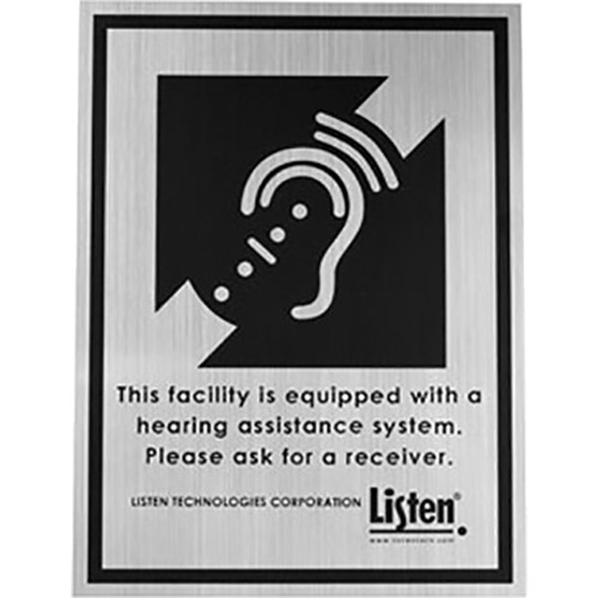

Listen Technologies LA-304 Assistive Listening Notification Signage Kit