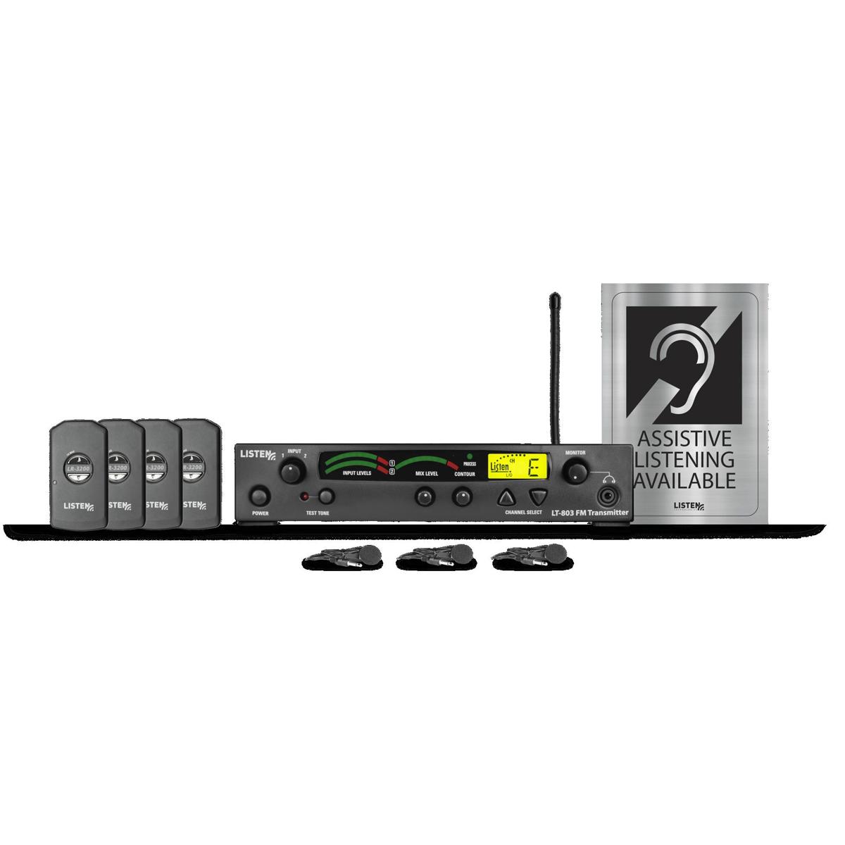 

Listen Technologies LP-4VP-072 Assistive Listening DSP Value Package, 72 MHz