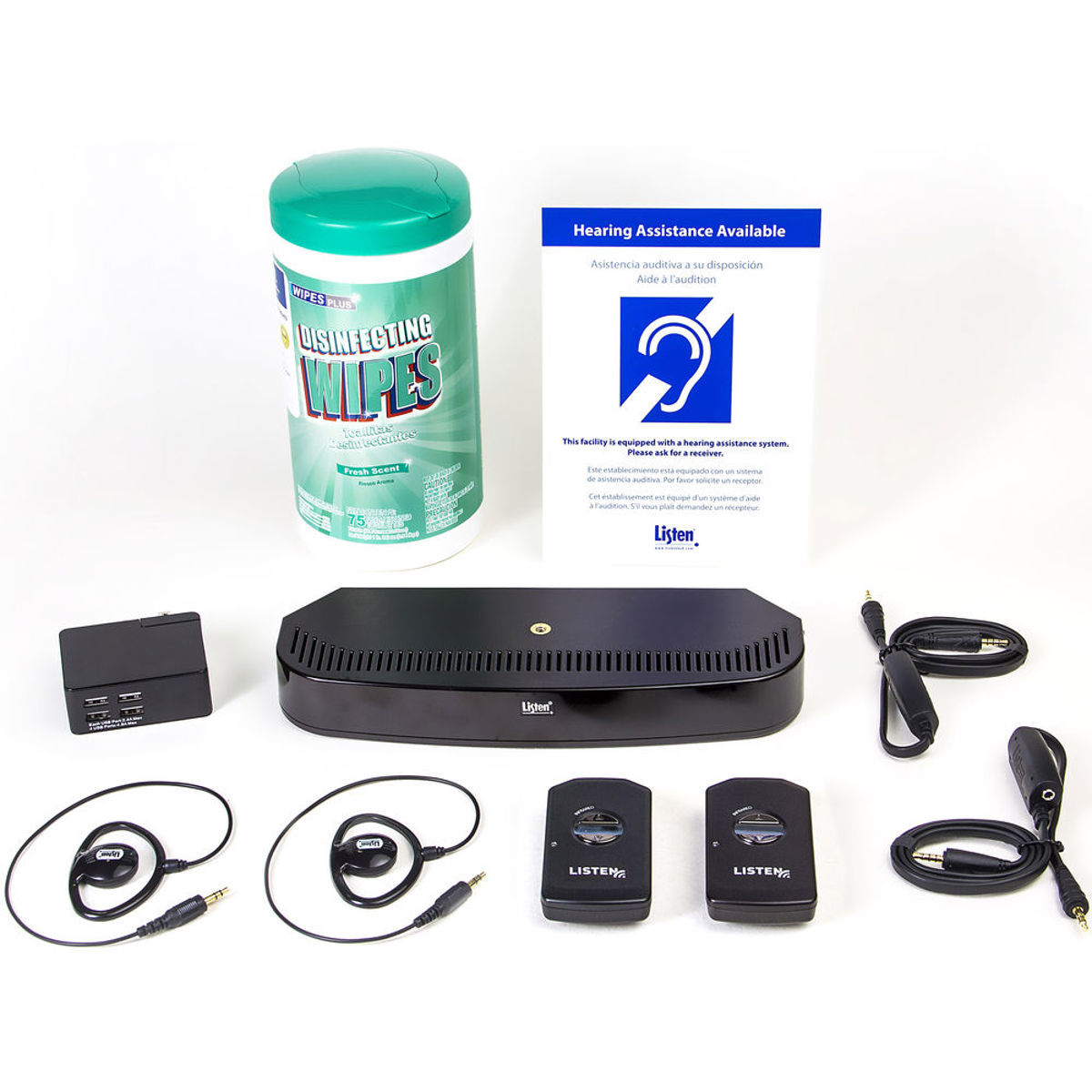 

Listen Technologies LS-90 ListenIR iDSP Level I System