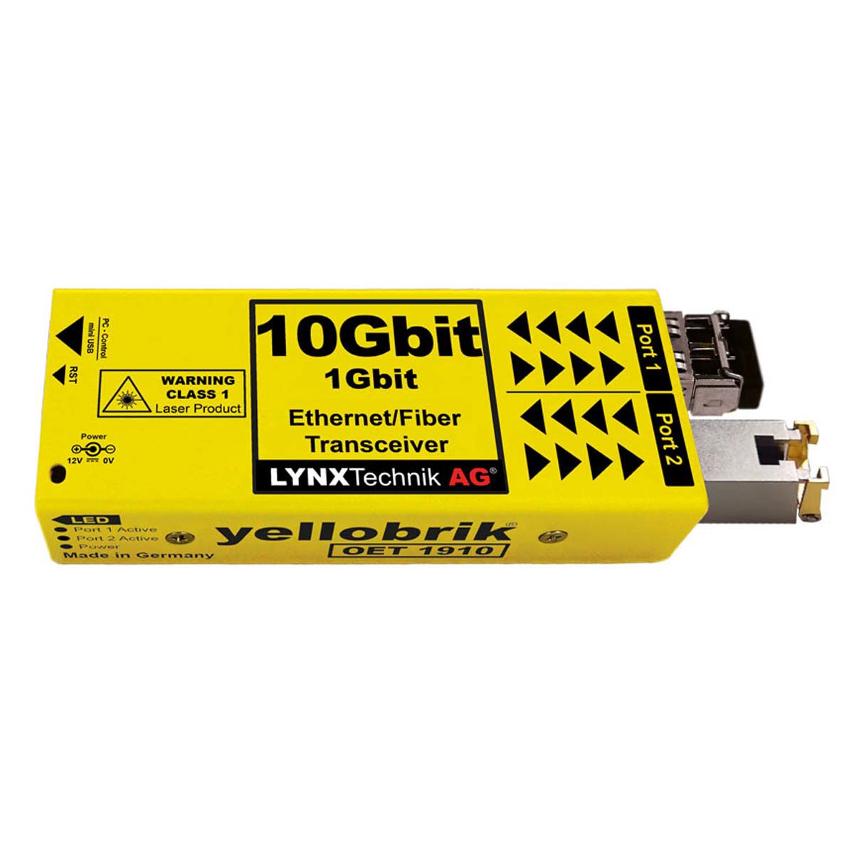 

Lynx Technik AG yellobrik OET 1910 10Gbit/s Ethernet to Singlemode Transceiver