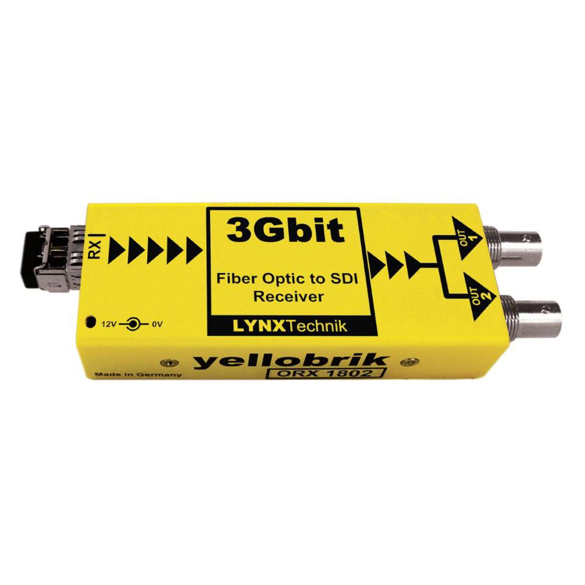 

Lynx Technik AG yellobrik ORX 1802 Fiber Optic Receiver, Single Mode LC