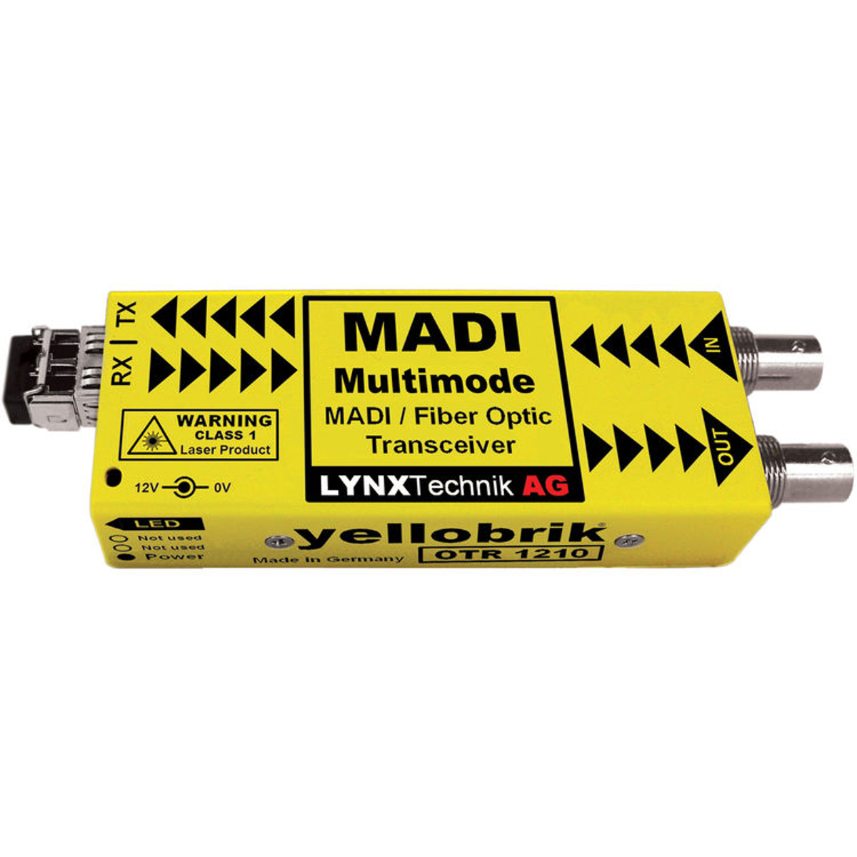 

Lynx Technik AG yellobrik OTR 1210MM MADI Coaxial to MADI Fiber Transceiver