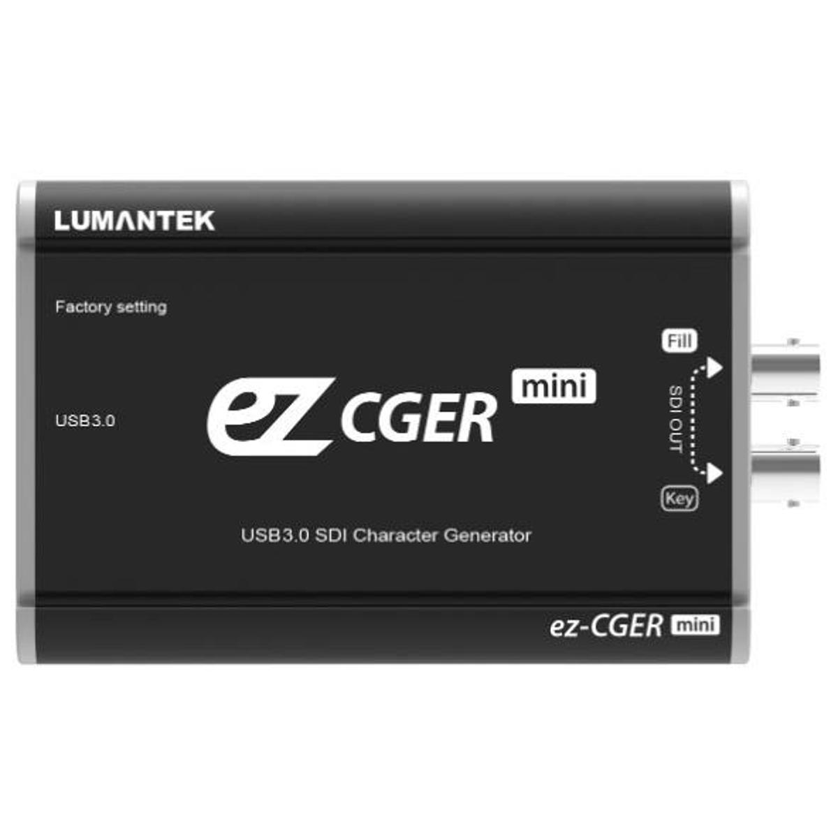 

Lumantek ez-CGER mini USB 3.0 Live CG Fill/Key & HD Character Generator