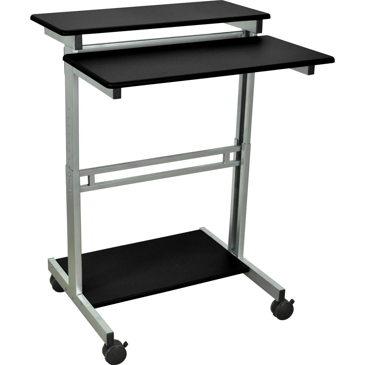 

Luxor 31.5" Wide Adjustable Height Stand-Up Workstation Desk, Black