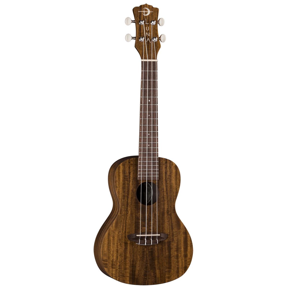 

Luna Uke Flamed Acacia Concert Ukulele with Gigbag, 20 Frets, Satin Natural