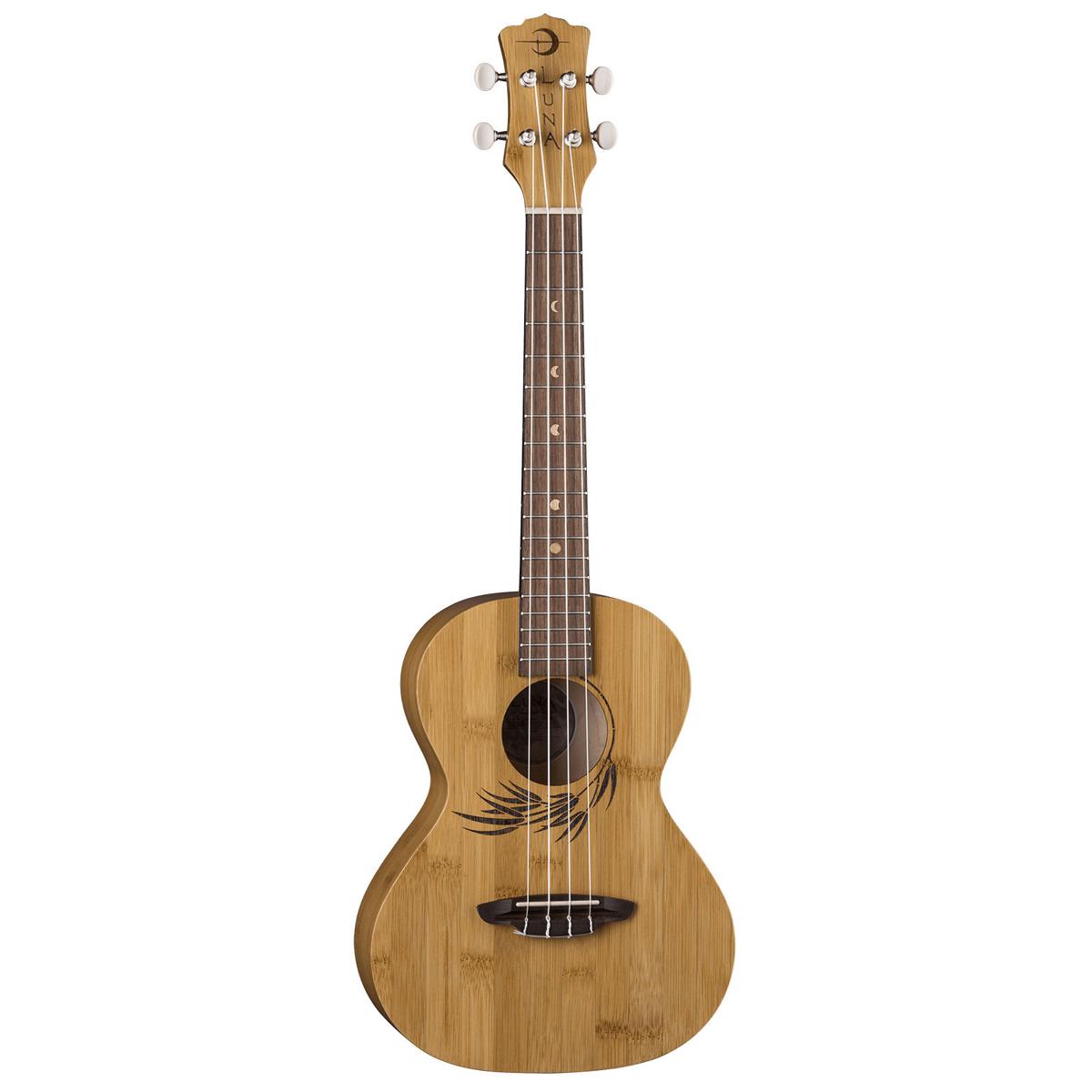 

Luna Uke Bamboo Tenor Ukulele with Gigbag, 18 Frets, Satin Natural