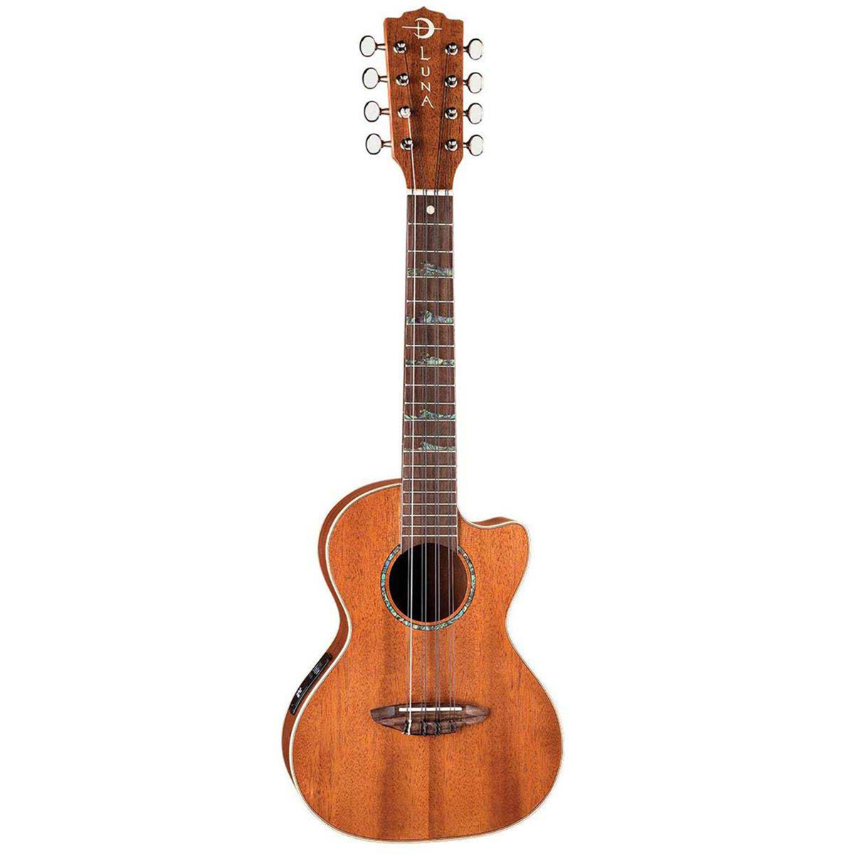 

Luna Uke High Tide Tenor 8 String Acoustic Electric Ukulele with Preamplifier