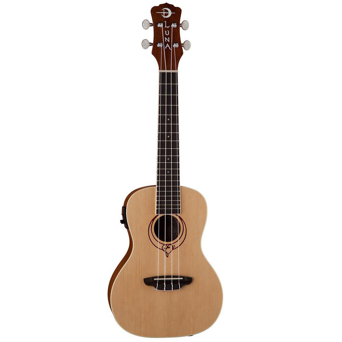 

Luna Uke Heartsong Spruce Semi Acoustic Ukulele, Pre Amplifier & USB Output