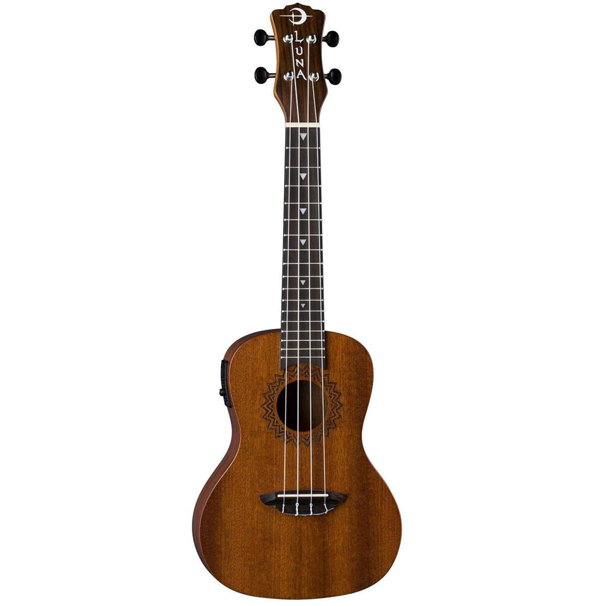 

Luna Uke Vintage Mahogany Concert Acoustic Electric Ukulele with Preamplifier
