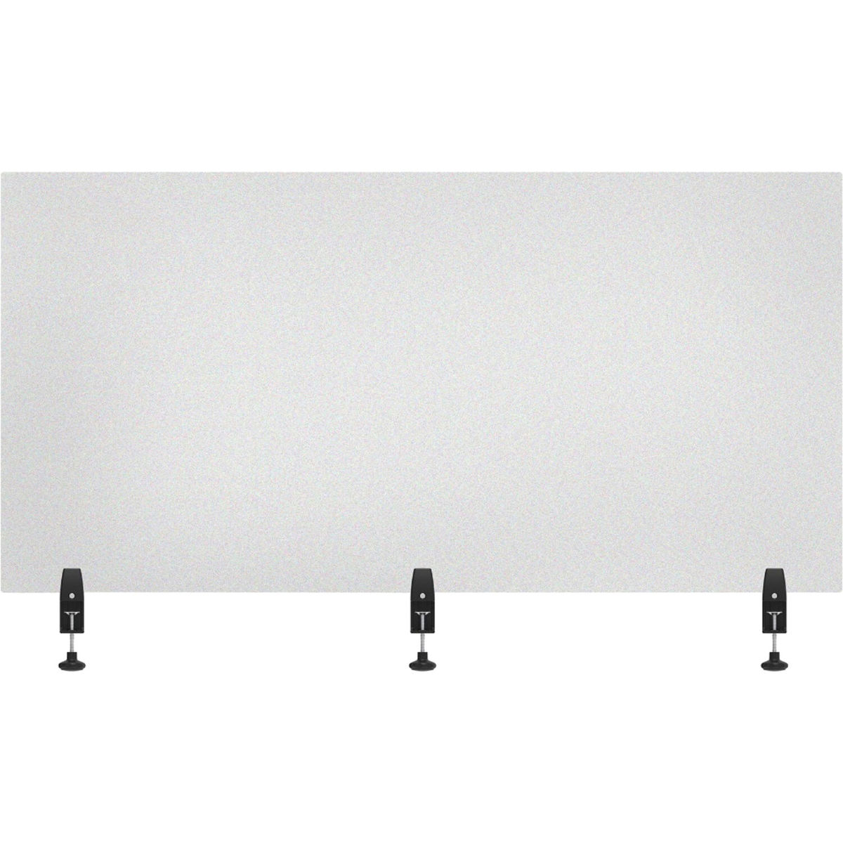 

Luxor RECLAIM 60x30" Acrylic Clamp-On Sneeze Guard Desk Divider, Frosted