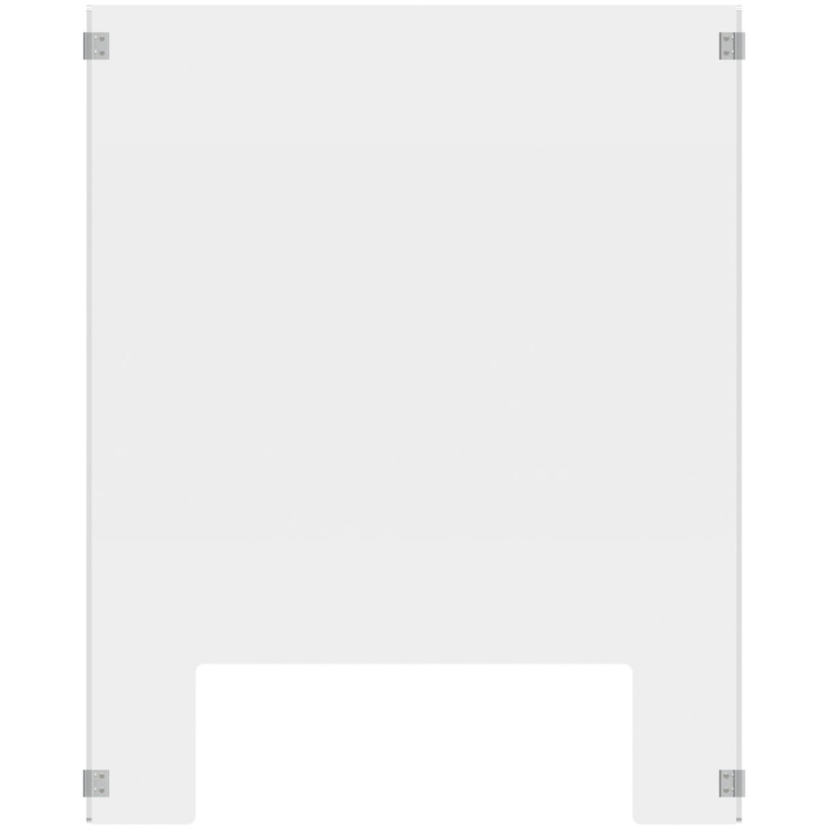 

Luxor RECLAIM 24x30" Acrylic Freestanding Counter Sneeze Guard, Clear