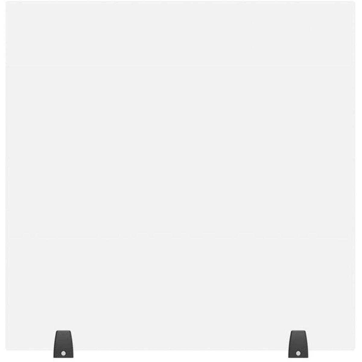 

Luxor RECLAIM 30x30" Acrylic Freestanding Sneeze Guard Desk Divider, Clear