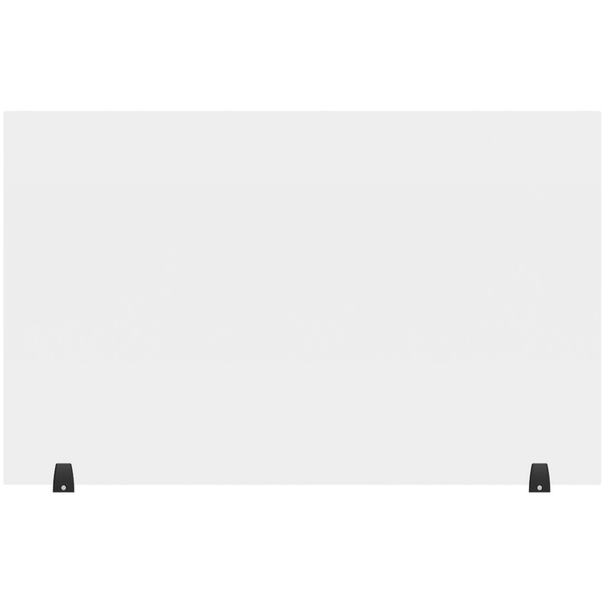 

Luxor RECLAIM 48x30" Acrylic Freestanding Sneeze Guard Desk Divider, Clear