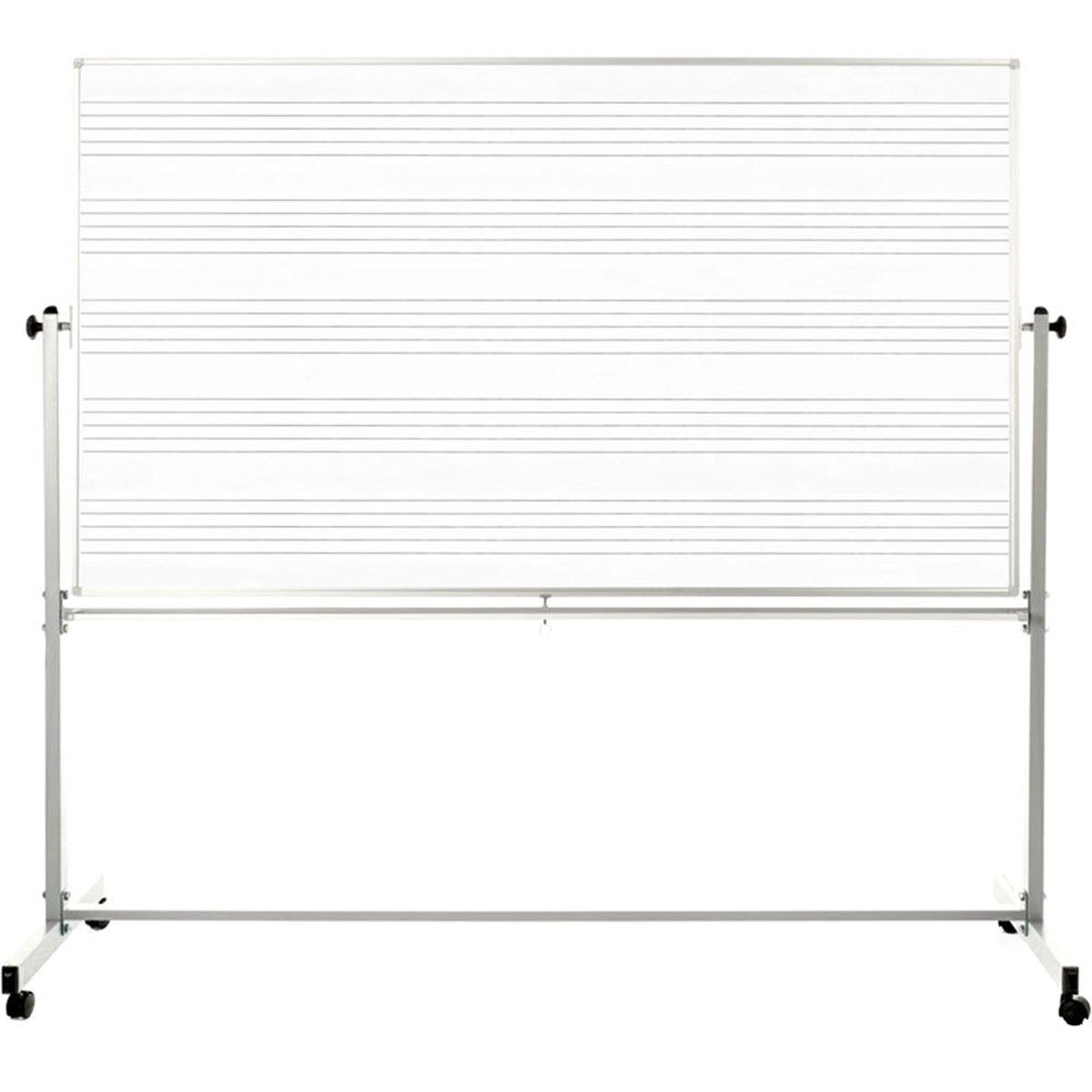 

Luxor 72x48" Mobile Double-Sided Music Magnetic Whiteboard, Marker/Eraser Tray