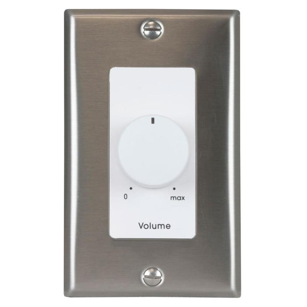 

Lowell Manufacturing 25LVC 25W 3dB Attenuator, Decorator 1-Gang, Stainless/White