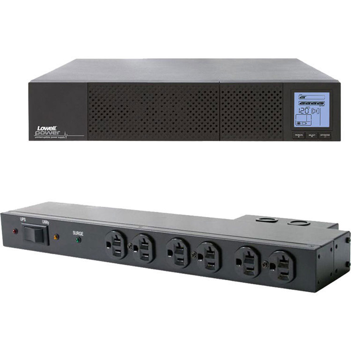 

Lowell Manufacturing UPS8-2200-HW Bundle, 2200VA Line UPS & Hardwired Bypass