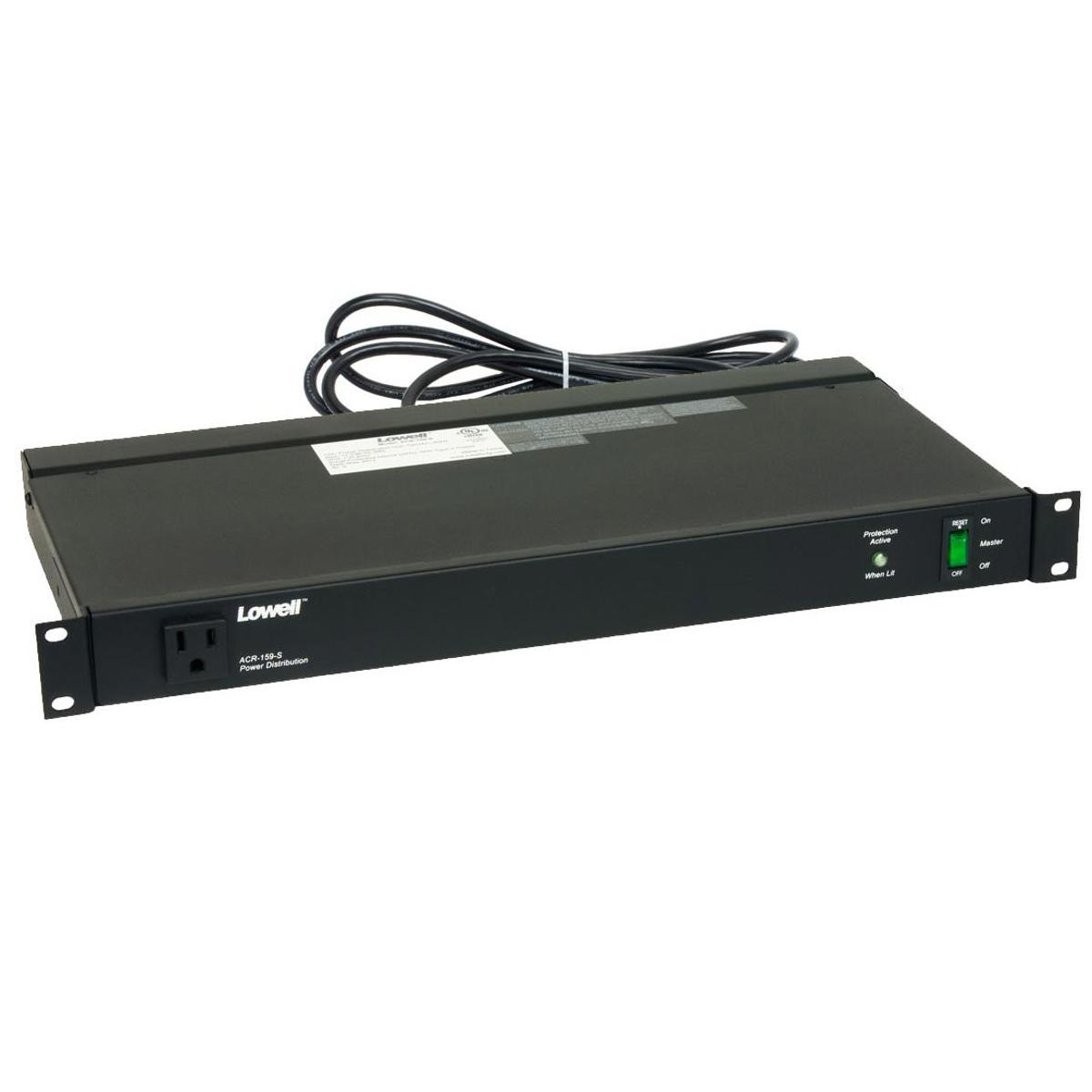 

Lowell Manufacturing ACR-159-S 15A Panel, 9 Outlets, Surge Suppression with LED