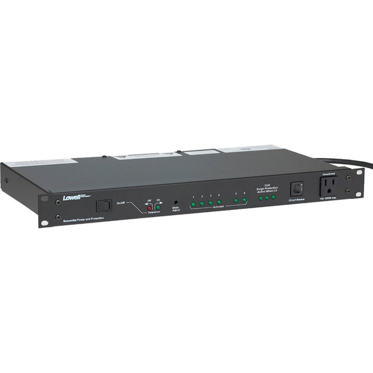 

Lowell Manufacturing ACSPR-SEQ6-2009 20A Panel, 9 Outlet, Surge, 4Step Sequencer