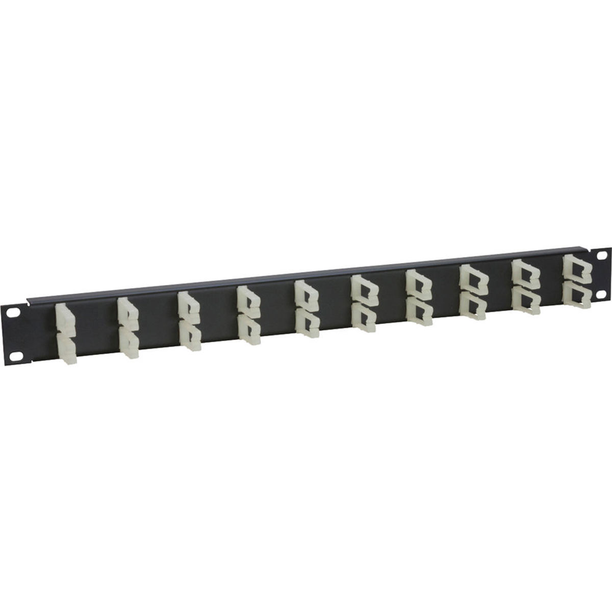 

Lowell Manufacturing CMC-1HV 1U Horizontal/Vertical Cable Panel, Flex Clips