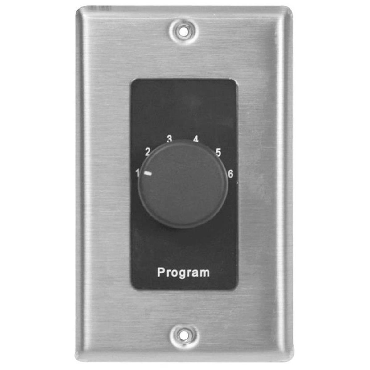 

Lowell Manufacturing CS6 Selector Switch, Decorator 1-Gang Plate,Stainless/Black