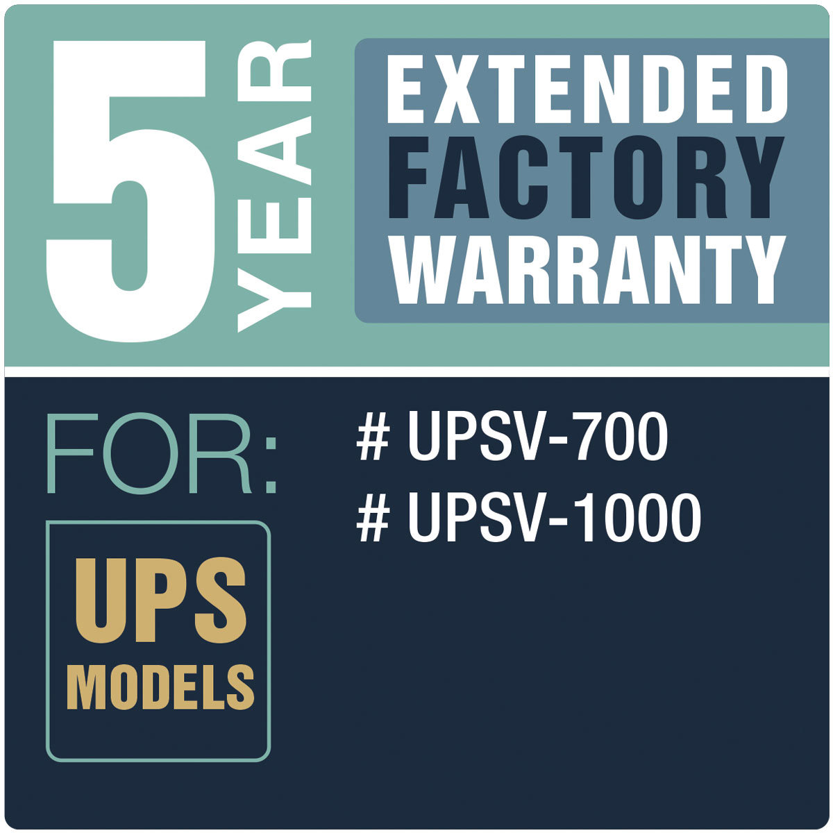 

Lowell Manufacturing UPS-EW-521 5-Year Extended Warranty for UPSV-700/UPSV-1000