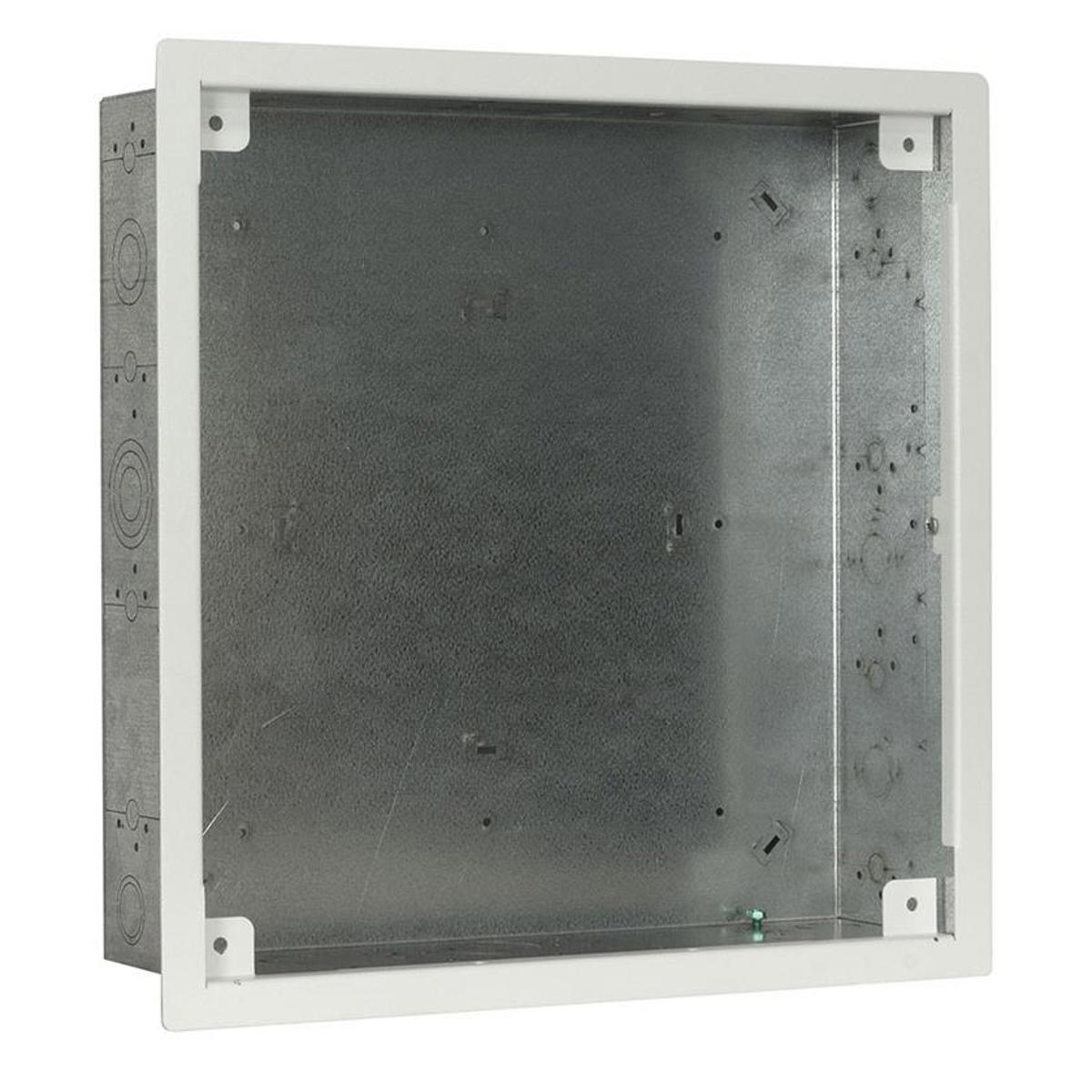 

Lowell Manufacturing IWBK-1414 In-Wall Box with Breakaway, 14.25 x 14.25", White
