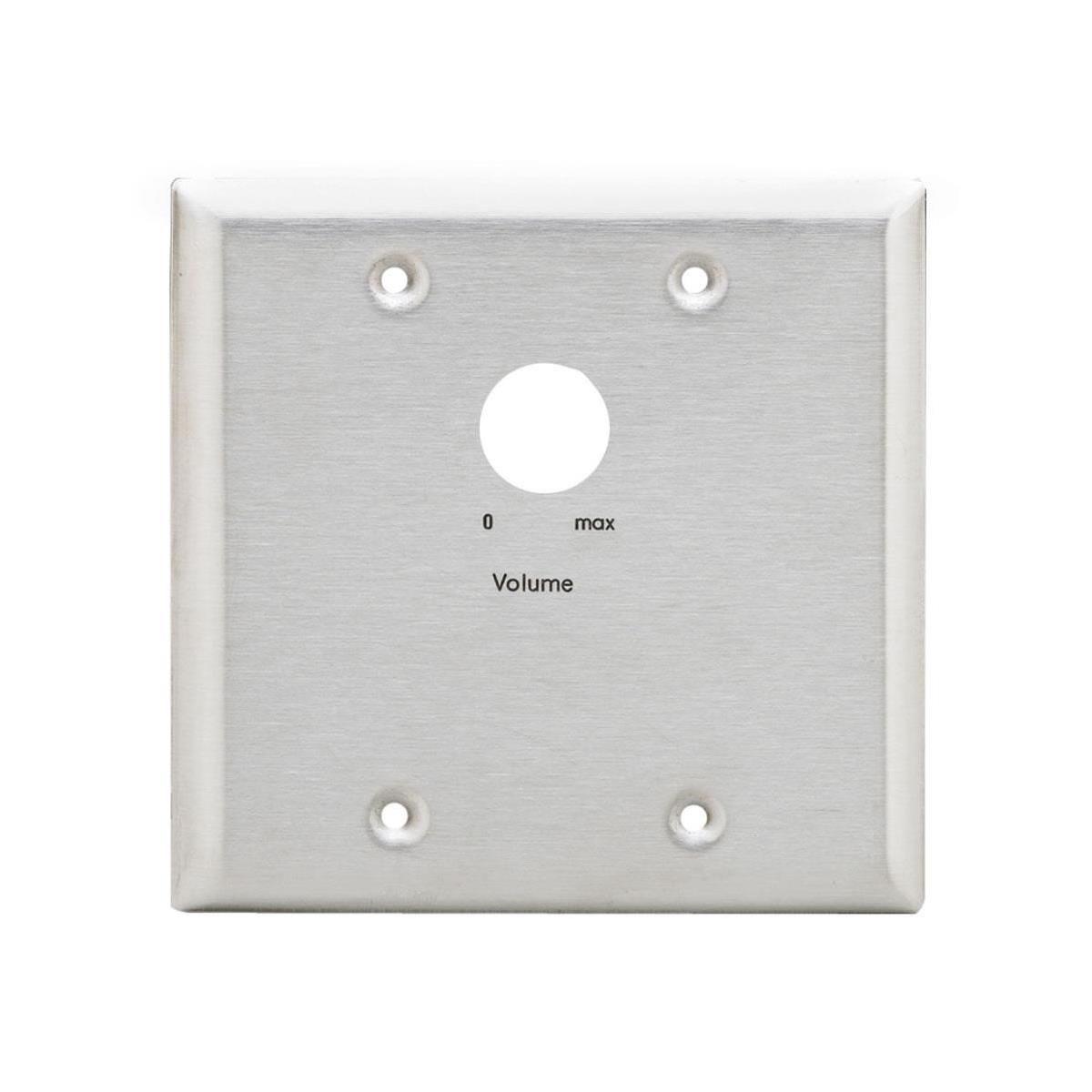 Image of Lowell Manufacturing KL-ANP2 2-Gang Stainless Steel Attenuator Adaptor Plate