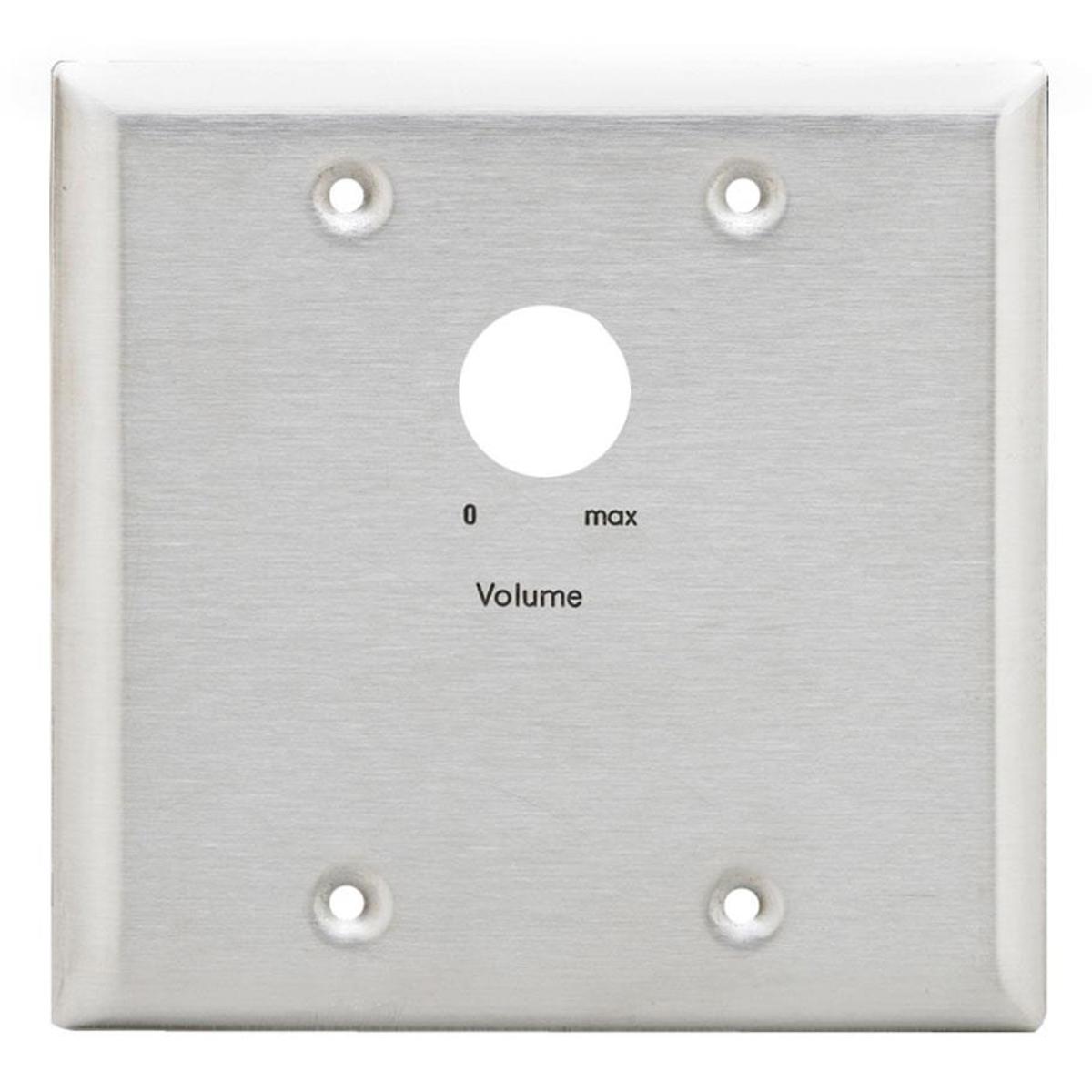 Image of Lowell Manufacturing KL-ANP2 2-Gang Stainless Steel Attenuator Adaptor Plate