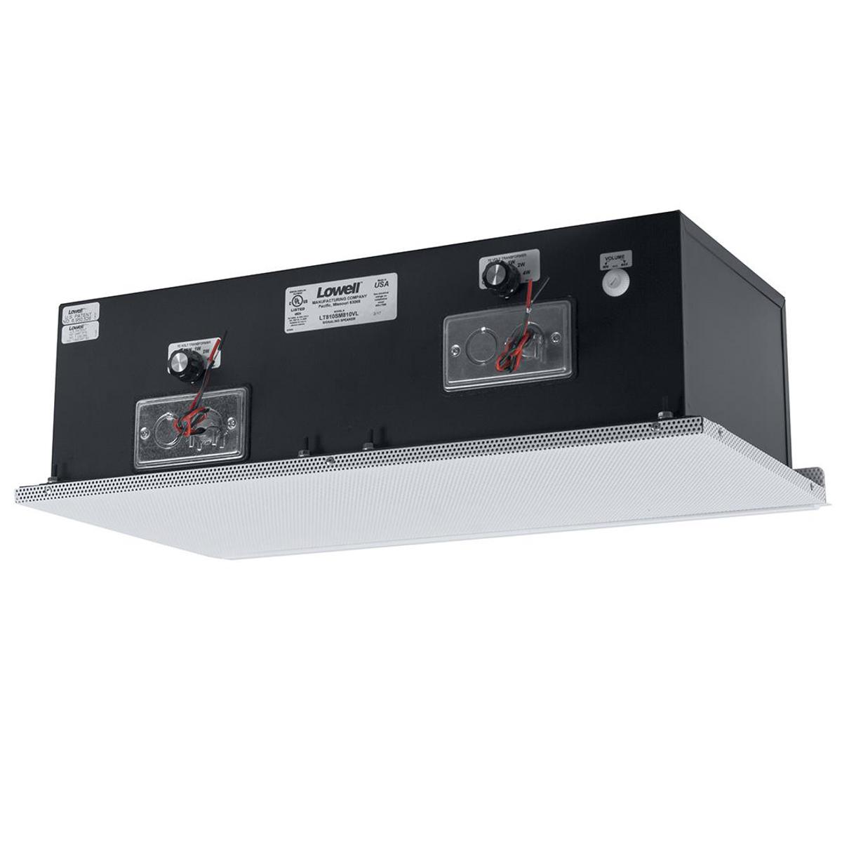 

Lowell Manufacturing LT-810-SM810-VL 8" 15W 1x2 Ceiling Speaker, Volume Control