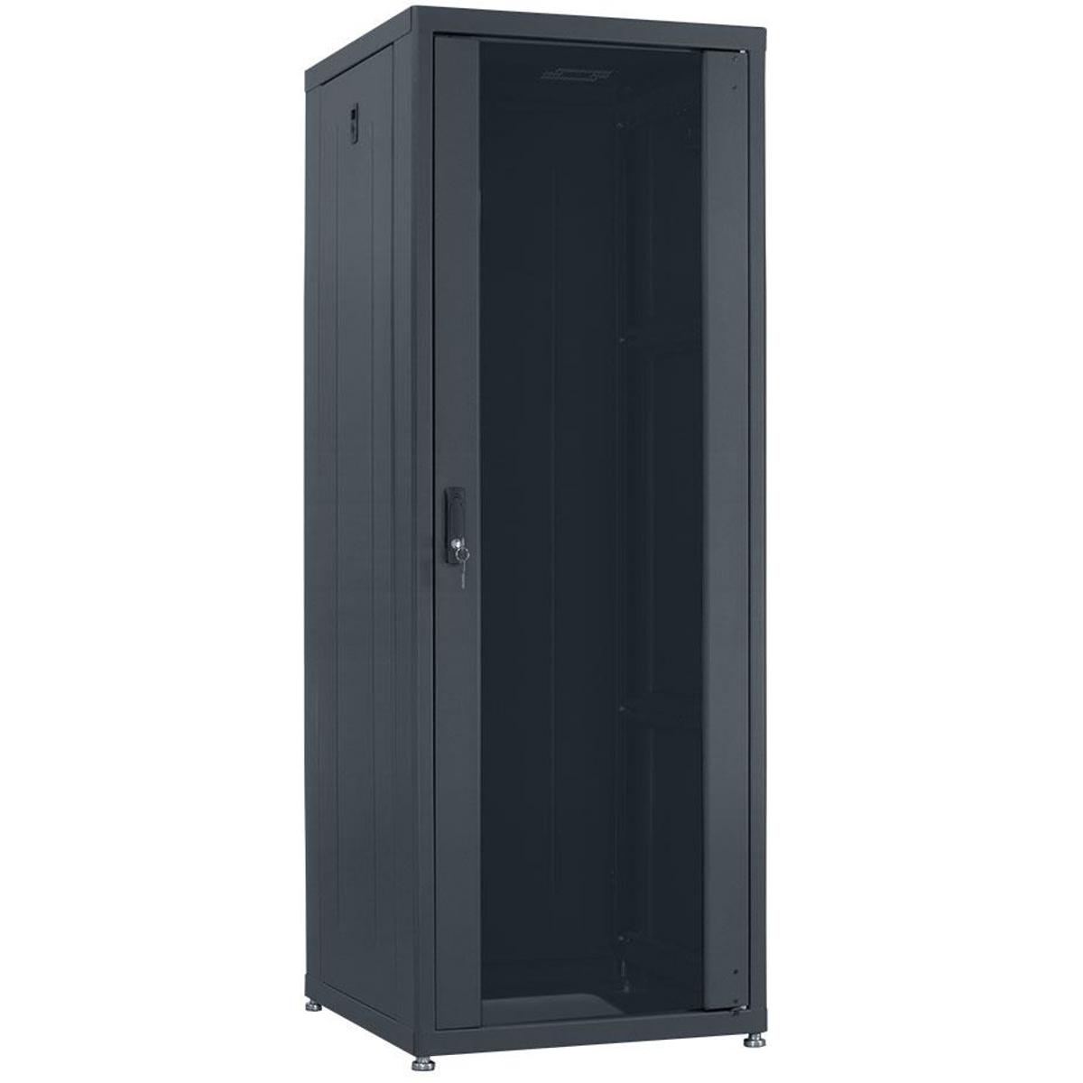 

Lowell Manufacturing LDR-2724 27U Designer Rack, 750 Lbs Capacity, Charcoal Gray