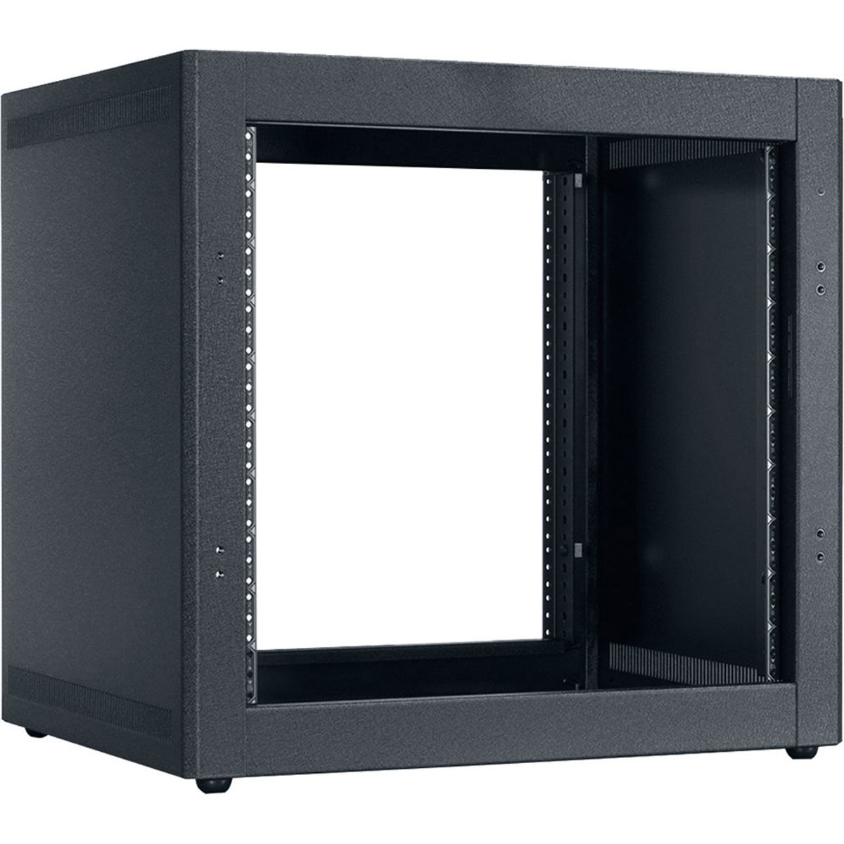 

Lowell Manufacturing LDTR-1018 10U Desktop Rack, 150 Lbs Capacity, Black