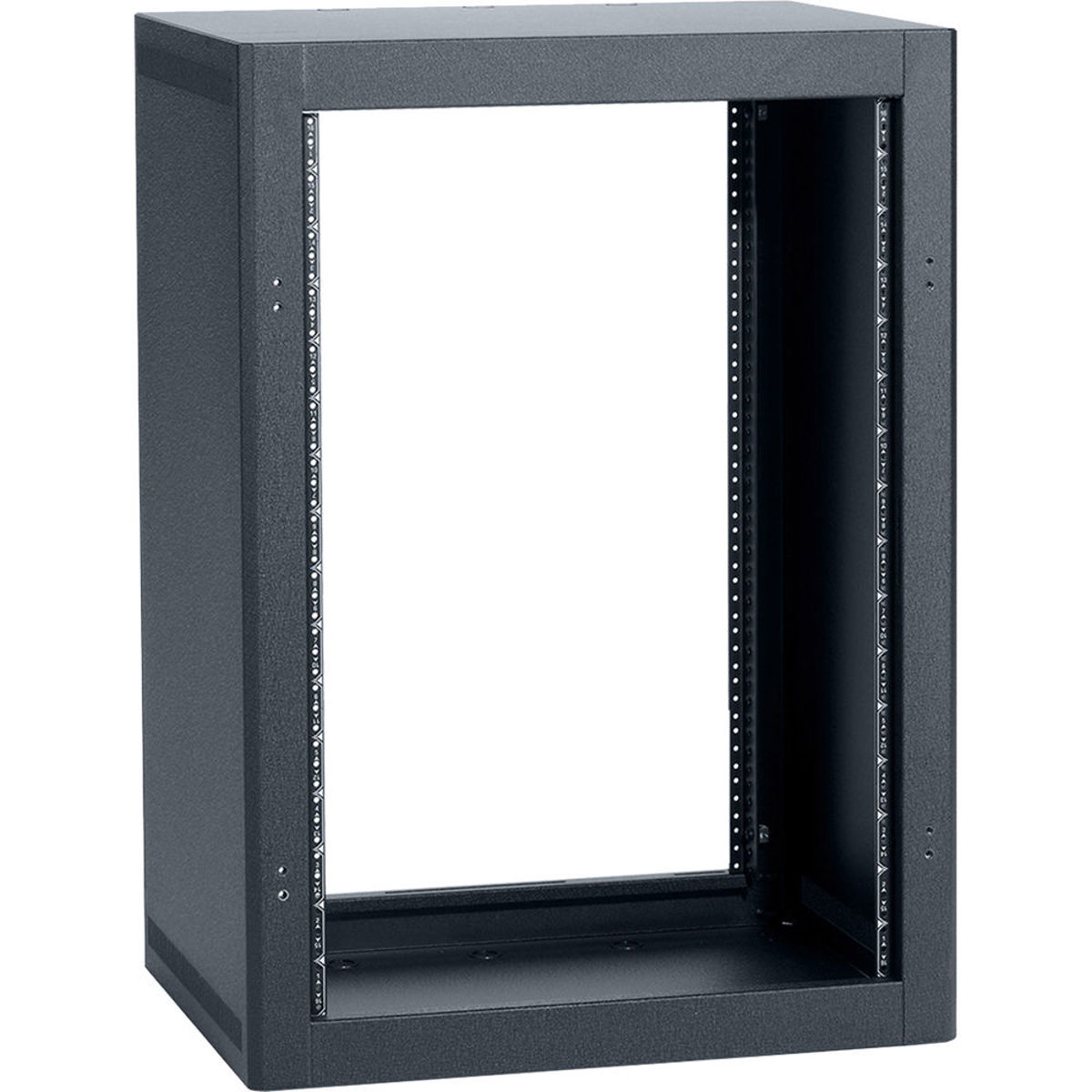 

Lowell Manufacturing LDTR-1618 16U Desktop Rack, 150 Lbs Capacity, Black