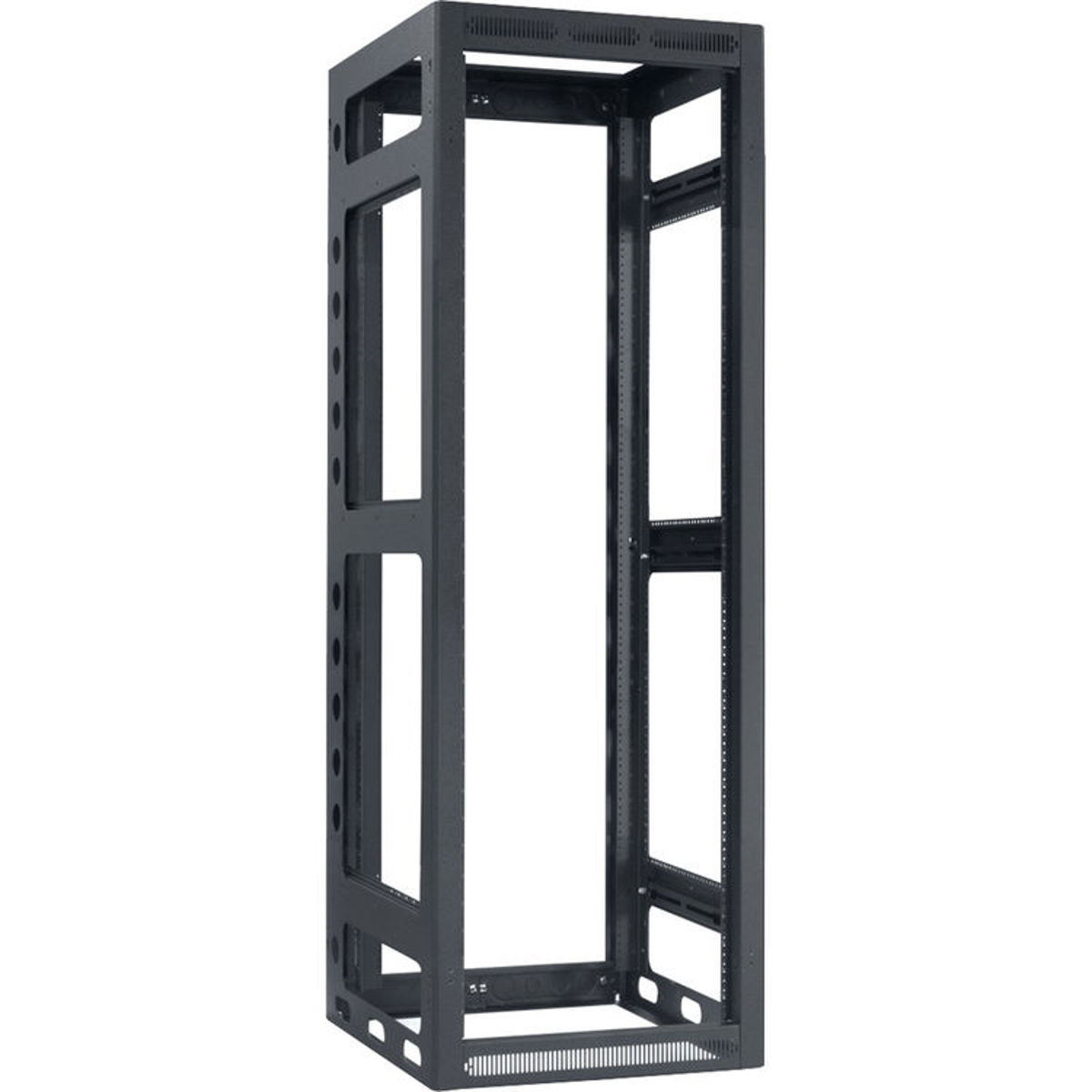 

Lowell Manufacturing LGR 35U 27" Depth Gangable Rack without Rear Door, Black