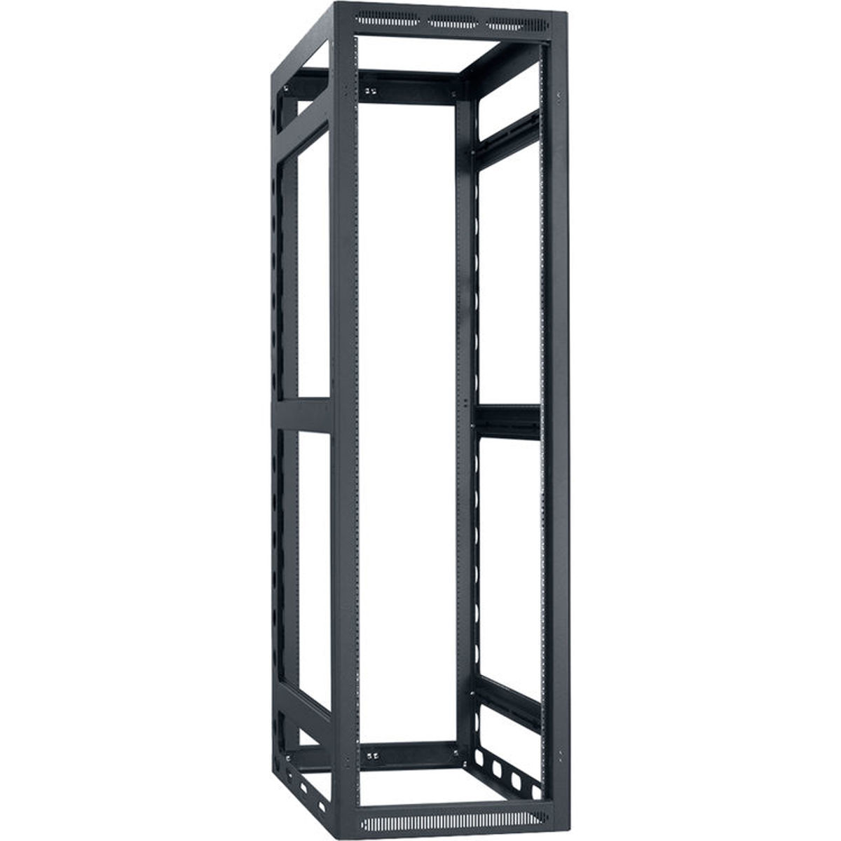 

Lowell Manufacturing LGR 40U 36" Depth Gangable Rack without Rear Door, Black