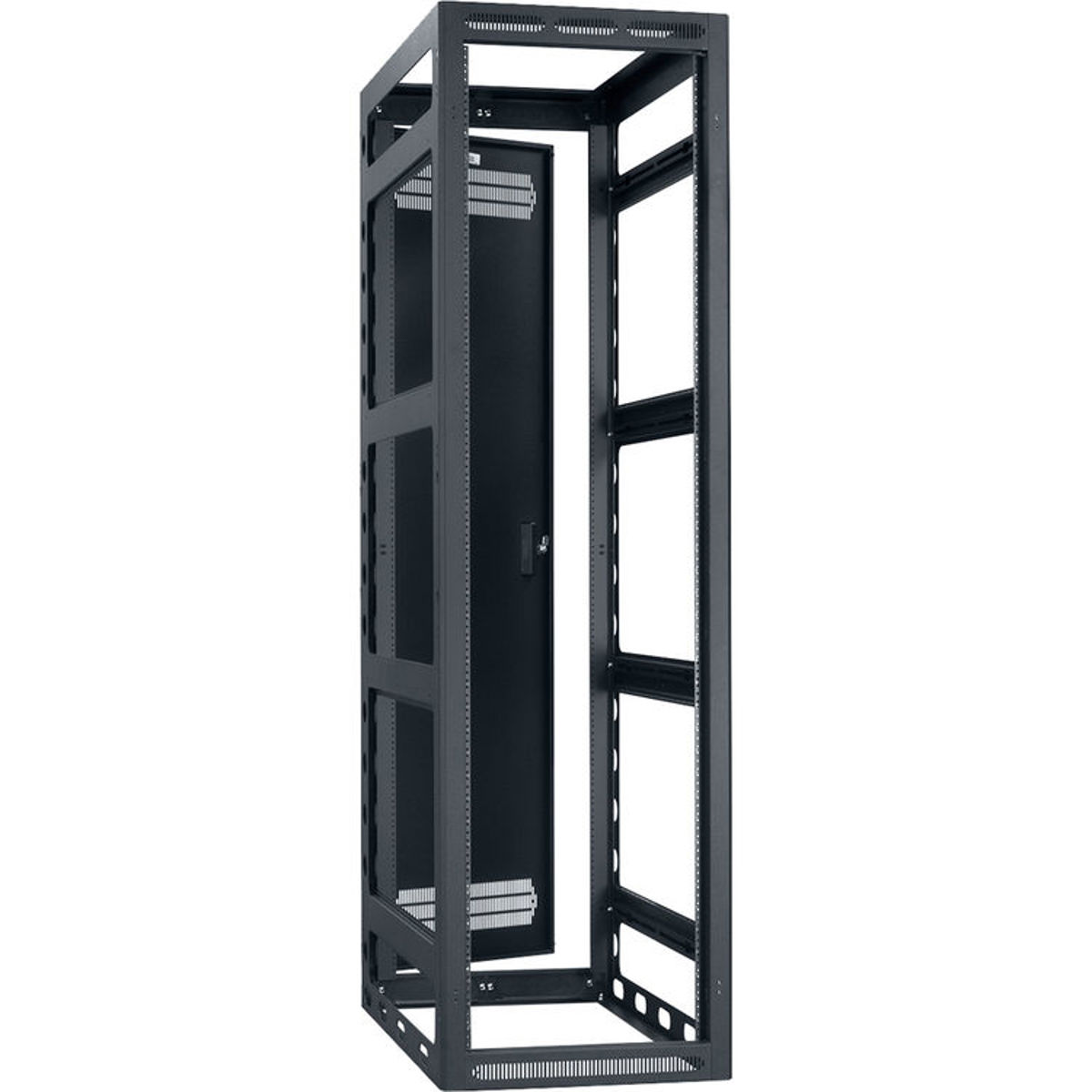 

Lowell Manufacturing LGR 44U 32" Depth Gangable Rack with Rear Door, Black