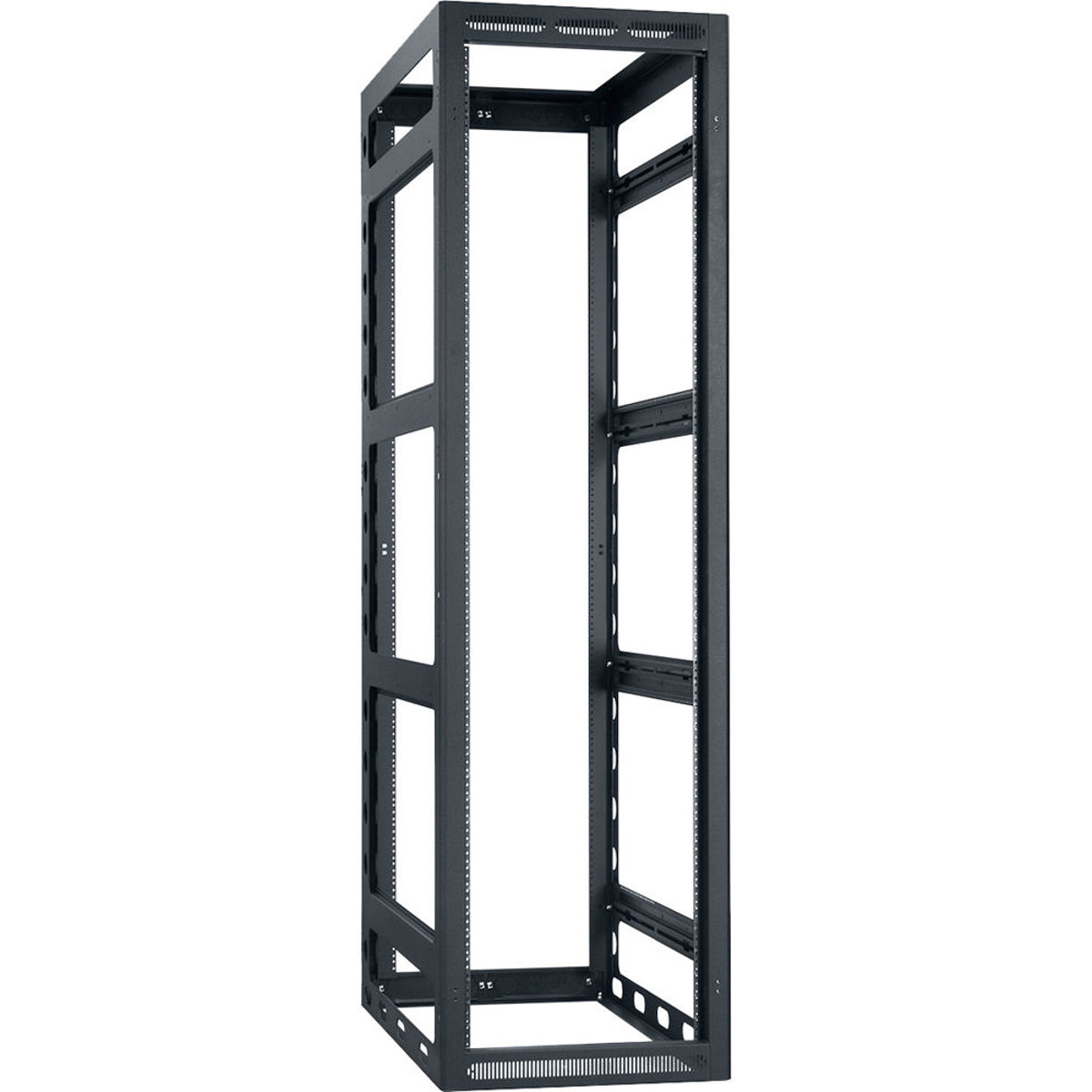 

Lowell Manufacturing LGR 44U 36" Depth Gangable Rack without Rear Door, Black