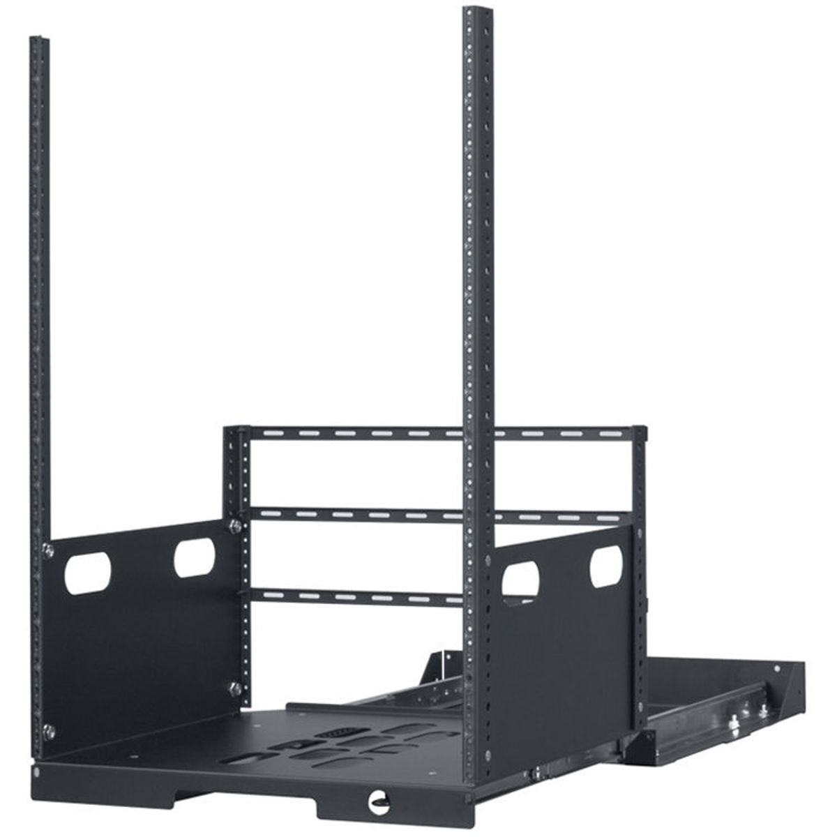 

Lowell Manufacturing LPOR2-1619 16U Pull-Out Rack with 2 Slides, 19" Depth,Black