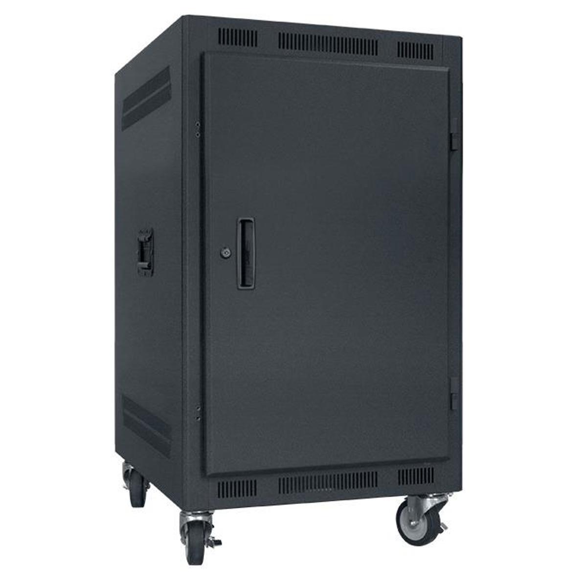 

Lowell Manufacturing LPR-1422 14U Rack Unit, Solid Door, 22" Depth, Black