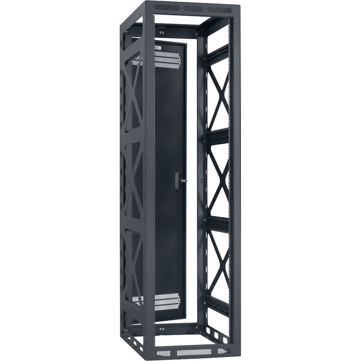 

Lowell Manufacturing LSGR-4432 44U Seismic Gangable Rack, 32" Deep, Black