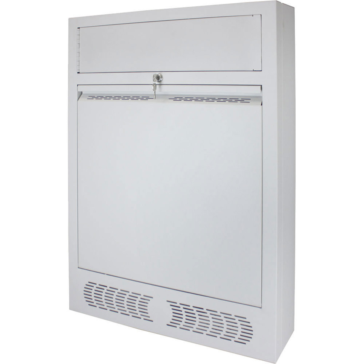

Lowell Manufacturing LTCR-3320S 3U + 3U Tilt-Out Surface-Mount Wall Rack, Gray