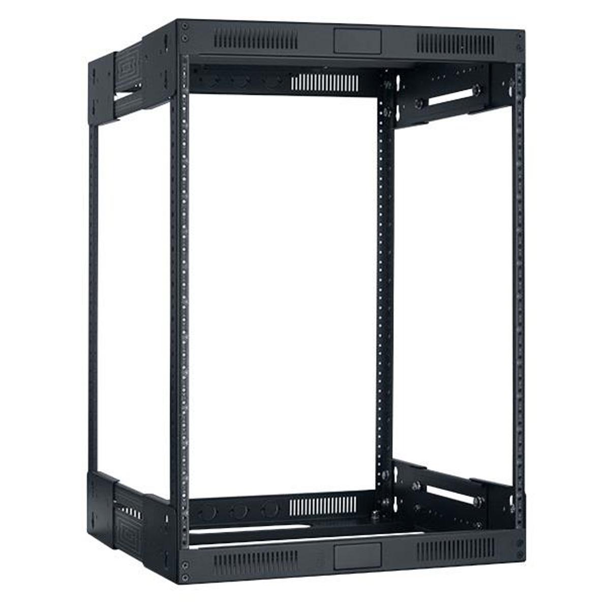 

Lowell Manufacturing LVR14-1421 14U Slim Rack, Variable Depth,14"-21" Deep,Black