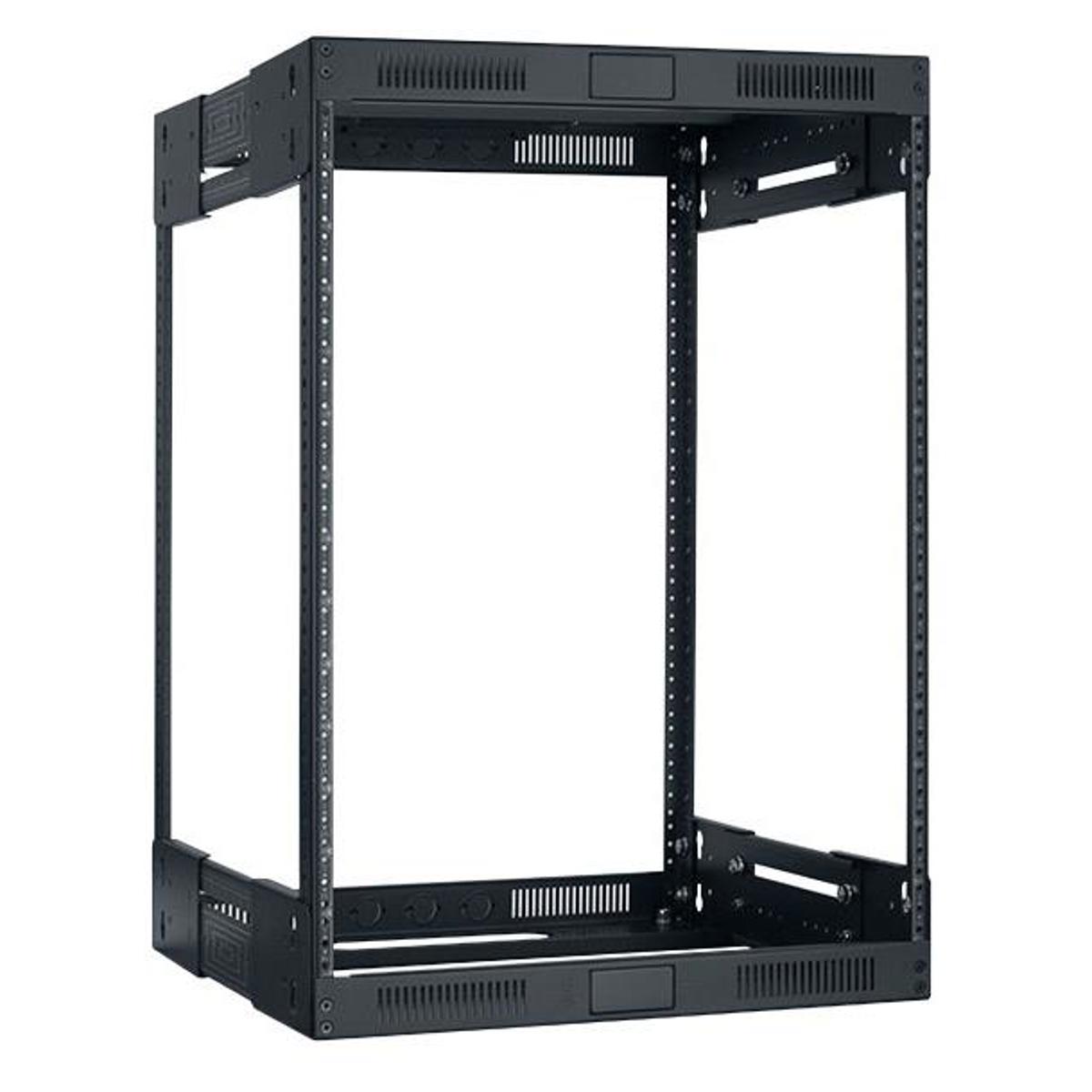 

Lowell Manufacturing LVR14-2128 14U Slim Rack, Variable Depth,21"-28" Deep,Black