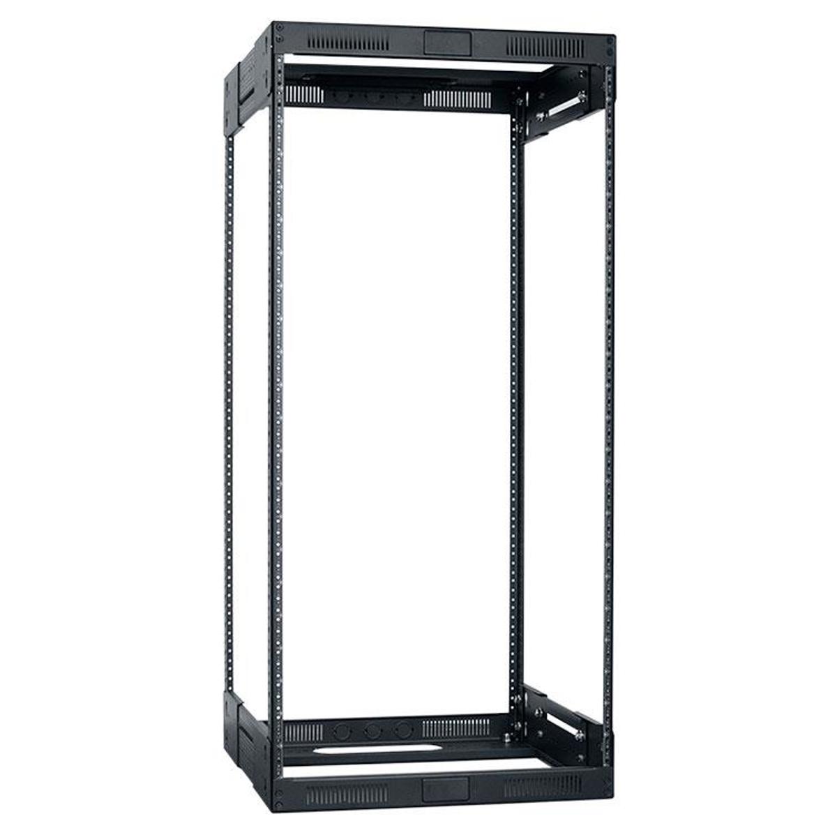 

Lowell Manufacturing LVR22-2128 22U Slim Rack, Variable Depth,21"-28" Deep,Black