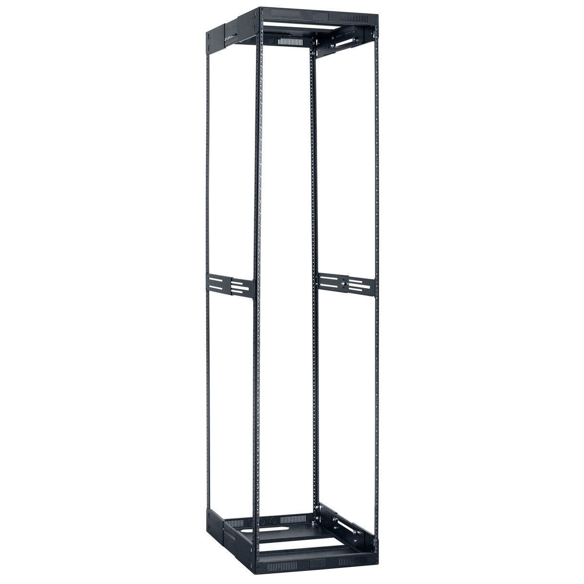 

Lowell Manufacturing LVR44-1421 44U Slim Rack, Variable Depth,14"-21" Deep,Black