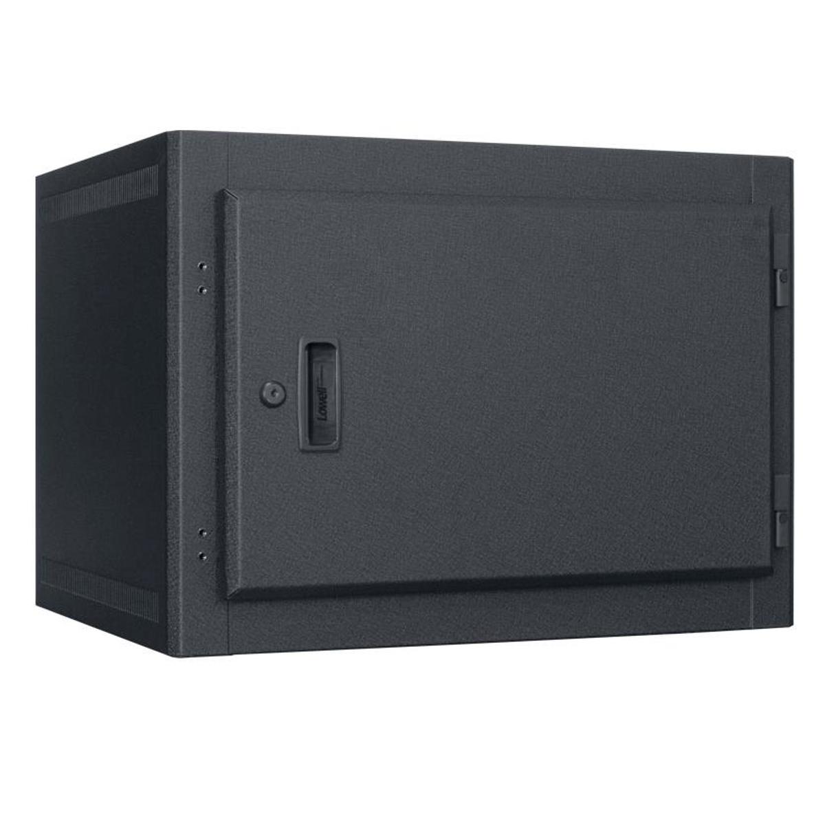 

Lowell Manufacturing LWER-718 7U Wall-Mount Rack, 18" Depth, Black