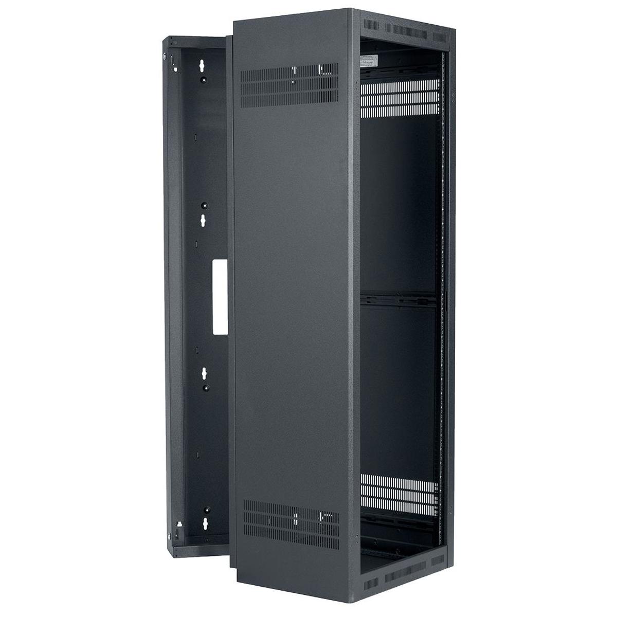 

Lowell Manufacturing LWR-3519 35U Rack-Sectional Wall Mount, 19" Deep, Black