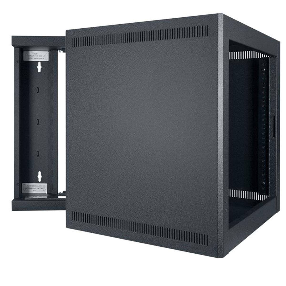 

Lowell Manufacturing LWSR-1022 10U Wall Swing-Open Rack, 22" Depth, Black