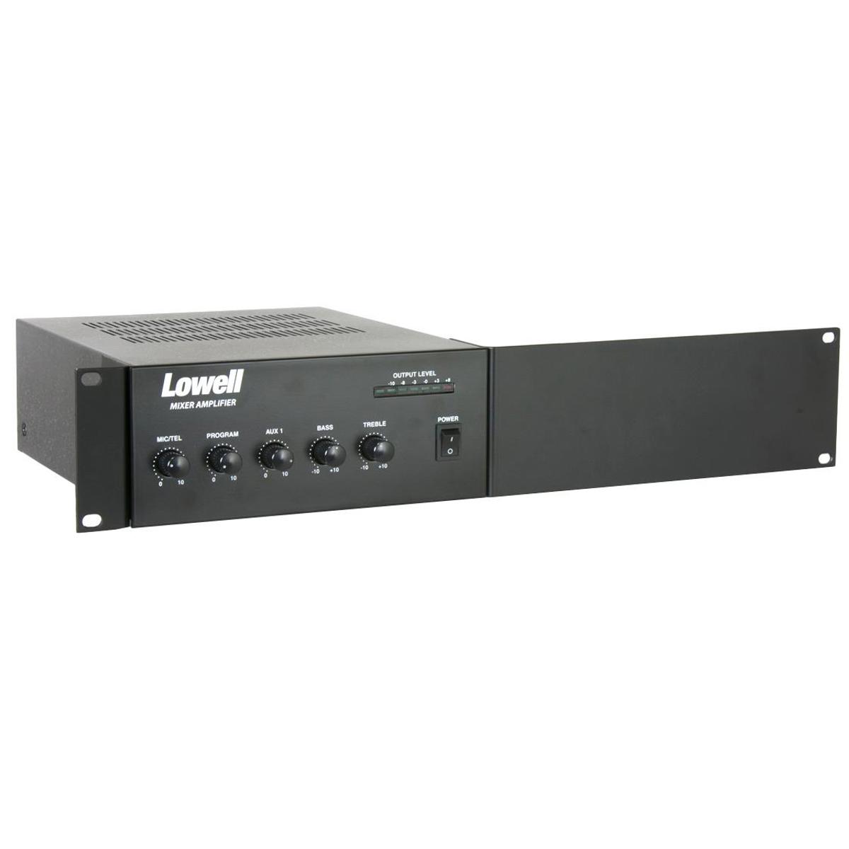 Image of Lowell Manufacturing MA30-RK Mixer with 30W Power Amplifier and Rackmount Kit